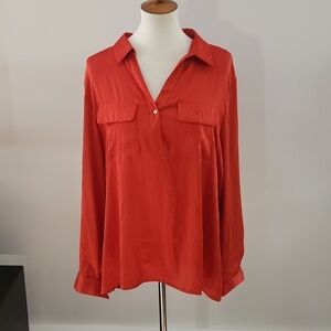 NWOT Chaus Satin Blouse